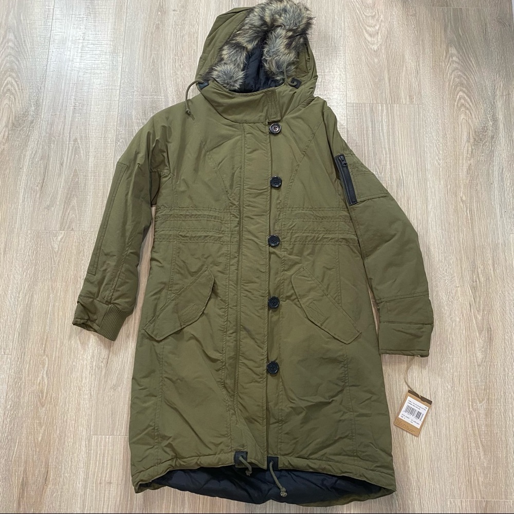 Spiewak & Sons Army Green Norwich Longline Parka Sz M